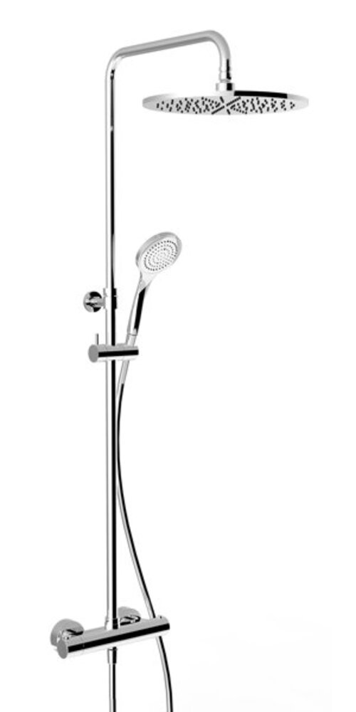 Gessi Aufputz-Thermostat-Brause-Armatur mit verdeckten 1/2-Anschlüssen, für Antikalk-Handbrause 100 mm oder Kopfbrause 300 mm, 35177735 von Gessi