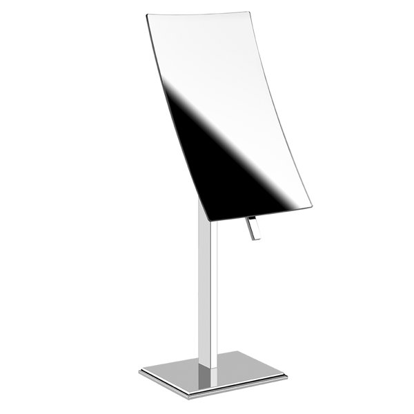 Gessi Eleganza, Spiegel zum Hinstellen mit schwenkbarem Spiegelglas, 46588, Farbe: Metall Schwarz PVD von Gessi