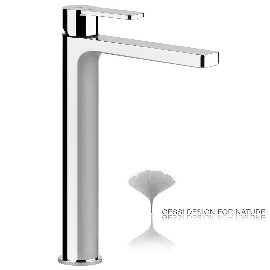 Gessi Emporio Corso Venezia, ÖKO-Waschtisch-Einhebelmischer hohe Version 249 mm, mit Ablaufgarnitur 1 1/4, Ausladung 212 mm, 47115031 von Gessi