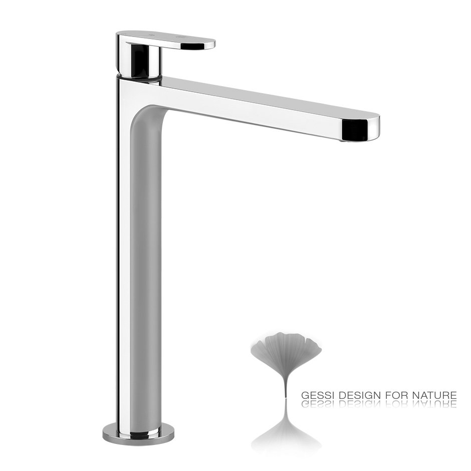 Gessi Emporio Via Bagutta ÖKO-Waschtisch-Einhebelmischer, hohe Version, ohne Ablaufgarnitur, Ausladung 127 mm, 29916031 von Gessi