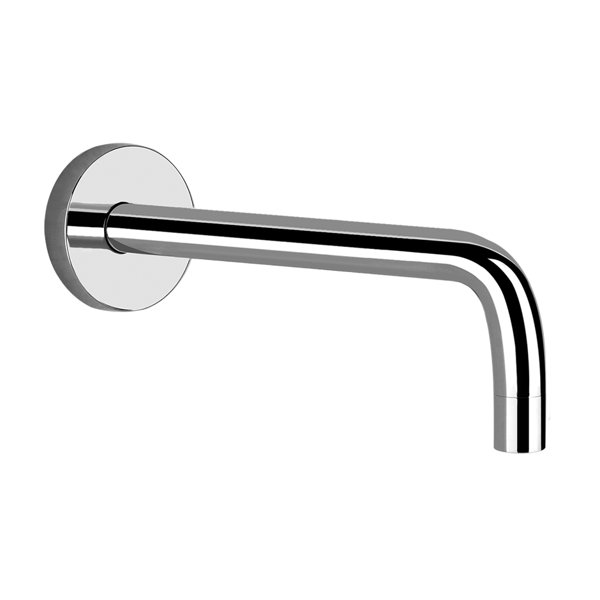 Gessi Emporio Via Tortona Wand-Waschtisch-Auslauf mit 1/2 Anschluss für separaten Einhebelmischer, Ausladung 231 mm, 38783031, Farbe: Chrom von Gessi