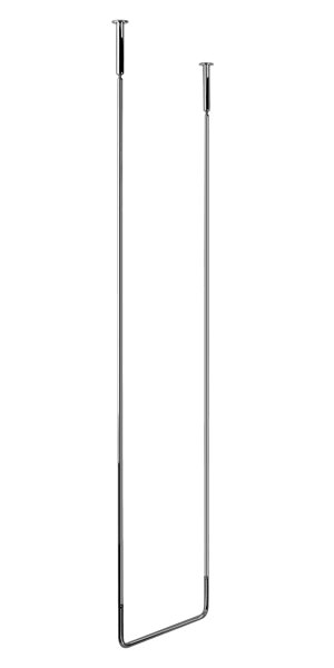 Gessi Goccia Decken-Handtuchhalter 45 cm, Höhe 160 cm, 38144, Farbe: Metall schwarz gebürstet GHRC von Gessi