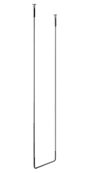 Gessi Goccia Decken-Handtuchhalter 45 cm, Höhe 180 cm, 38142, Farbe: Metall Schwarz GHRC von Gessi