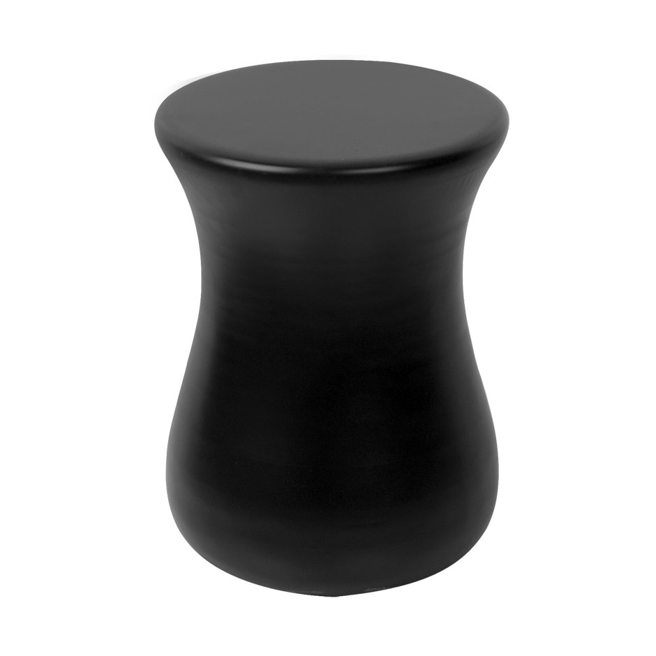 Gessi Goccia Hocker in GRES schwarz, Sitzfläche 337mm, 38182519 von Gessi