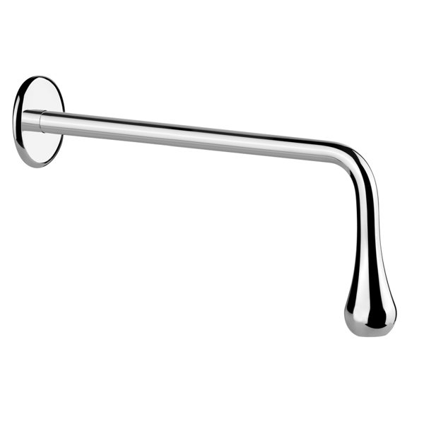 Gessi Goccia WT-Wand-Auslauf mit 1/2 Anschluss für separaten Einhebelmischer oder Sensor, Ausladung 250 mm, 33719, Farbe: Chrom gebürstet von Gessi