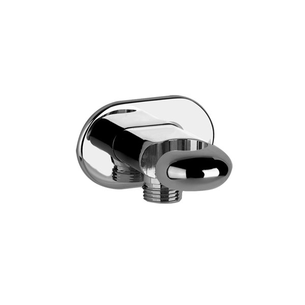 Gessi Goccia Wand-Anschlussbogen 1/2, mit Brausehalter, 33761, Farbe: Metall Schwarz GHRC von Gessi