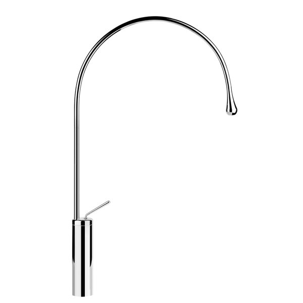 Gessi Goccia Waschtisch Einhebelmischer hohe Version, mit Auslauf Radius 197 mm, ohne Ablaufgarnitur, Ausladung 387mm, Drehwinkel personalisierbar, 33811, Farbe: Chrom von Gessi