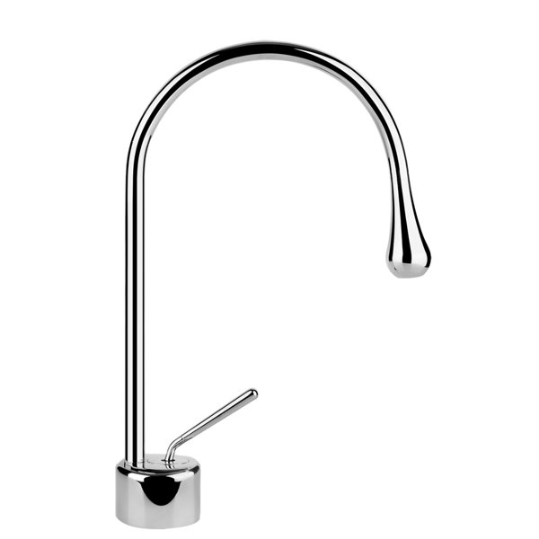 Gessi Goccia Waschtisch-Einhebelmischer mit Auslauf Radius 90 mm, ohne Ablaufgarnitur, Ausladung 174 mm, Drehwinkel personalisierbar, 33802, Farbe: Metall schwarz gebürstet GHRC - 33802126 von Gessi