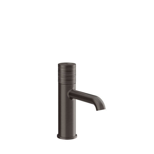 Gessi Habito Waschtisch-Einhebelmischer, mit Auslauf, ohne Ablaufgarnitur, Ausladung 131mm, TRAME, 70302, Farbe: PVD von Gessi