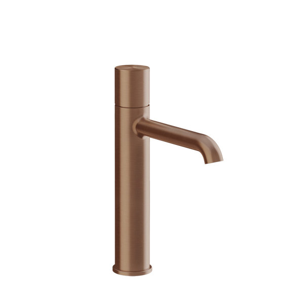 Gessi Habito Waschtisch-Einhebelmischer, mittlere Version, ohne Ablaufgarnitur, Ausladung 164mm, UNITO, 70006, Farbe: Kupfer gebürstet PVD von Gessi