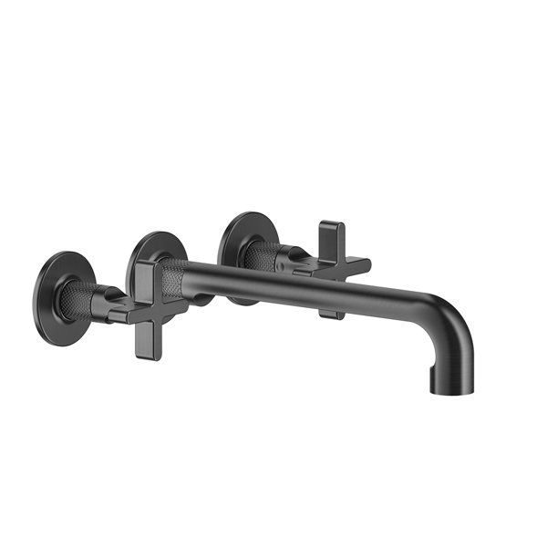 Gessi Inciso+ Farbset für 2-Griff-Waschtisch-Armatur, mit Auslauf 235-255 mm, ohne Ablaufgarnitur, 58192, Farbe: Schwarz XL von Gessi