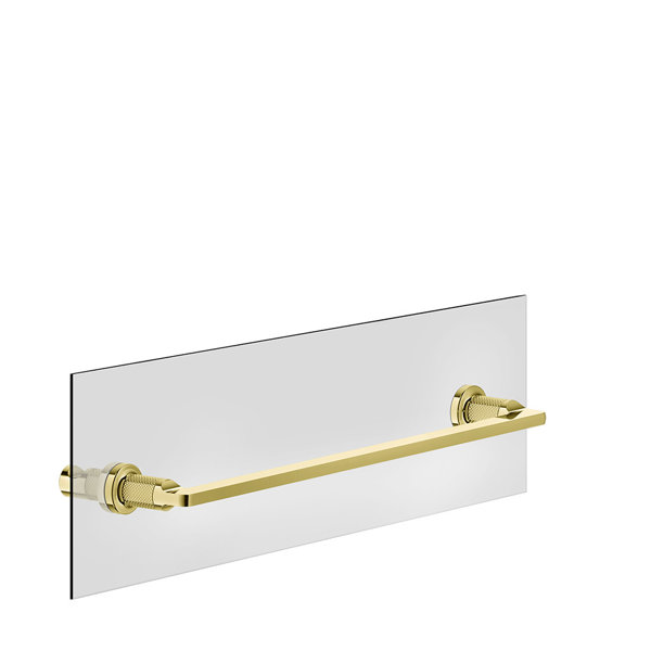 Gessi Inciso Handtuchhalter 450 mm, Montage an Glaswand , 58615, Farbe: Gold PVD von Gessi