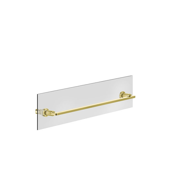 Gessi Inciso Handtuchhalter 600 mm, Montage an Glaswand, 58617, Farbe: Gold PVD von Gessi