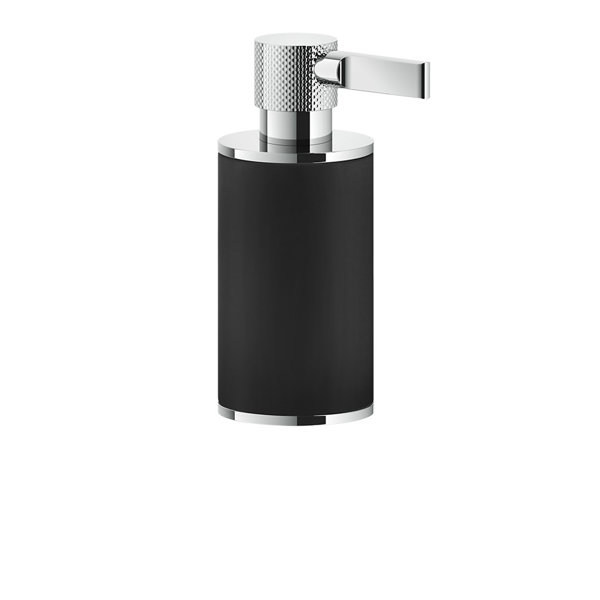 Gessi Inciso Stand-Seifenspender, Behälter schwarz matt, 58538, Farbe: Messing PVD von Gessi