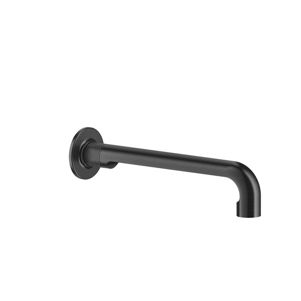 Gessi Inciso- Waschtisch-Wandauslauf mit einem 1/2-Anschlussstück, für separaten Einhebelmischer/Sensor, Ausladung 255 mm, 58101, Farbe: Warm Bronze gebürstet PVD - 58101726 von Gessi