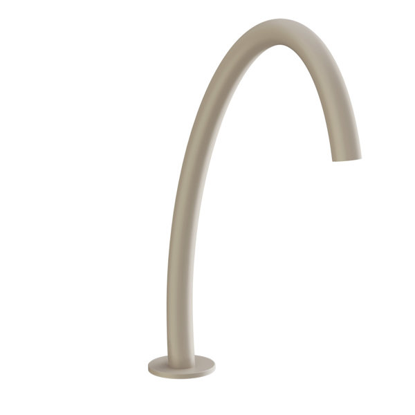 Gessi Origini  Waschtisch Auslauf, hohe Version für separaten Einhebelmischer-Sensor, Ausladung 236mm, 66025, Farbe: Grau matt von Gessi