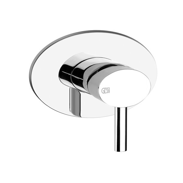 Gessi Ovale, Fertigmontageset, für UP-Waschtischmischer, 1/2 Anschlüsse, 1 Weg, 23110, Farbe: Chrom von Gessi