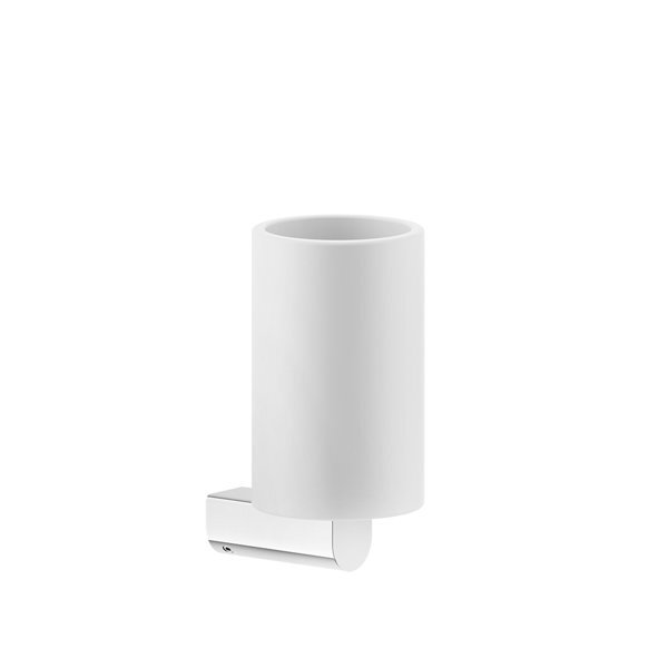 Gessi Rilievo, Becherhalter zur Wandmontage, Becher weiß matt, Becher fest fixiert, 59507735 Gessi Rilievo, Becherhalter zur Wandmontage, Becher weiß matt, Becher fest fixiert, 59507735 von Gessi