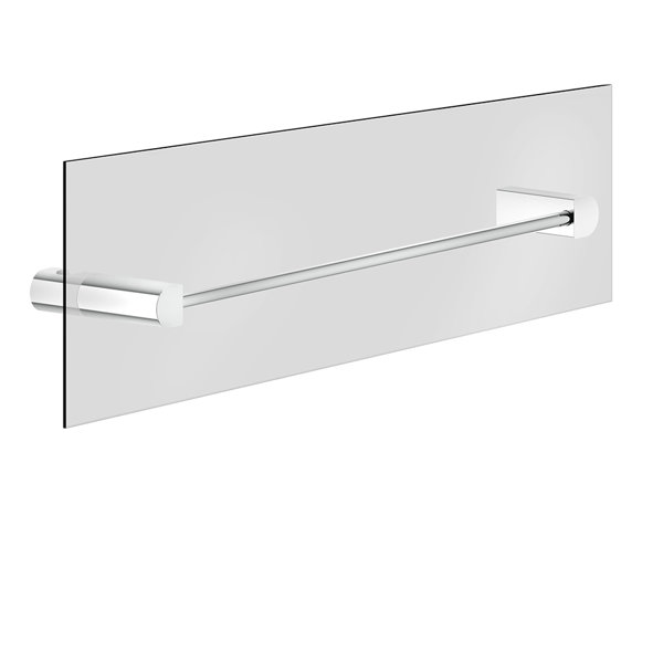 Gessi Rilievo, Handtuchhalter 450 mm, Montage an Glaswand, 59564, Farbe: Weiß CN von Gessi