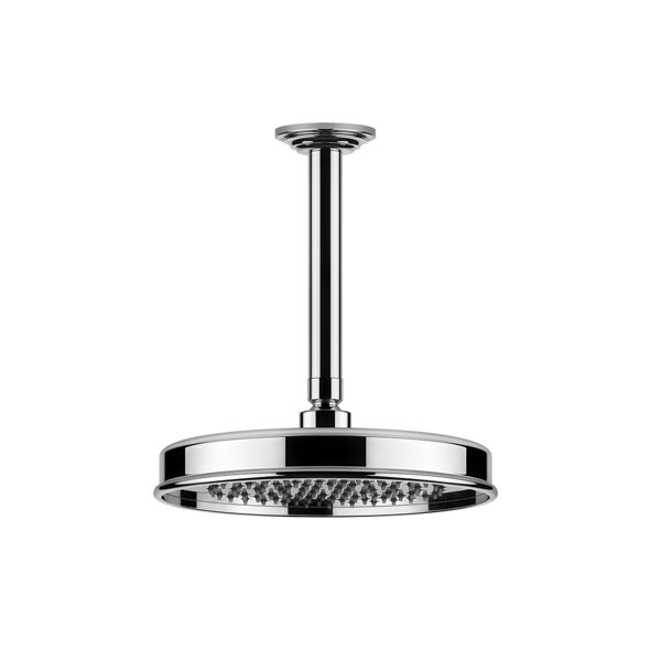 Gessi Venti20 Antikalk-Kopfbrause, D229mm, mit Gelenk und Deckenarm 288mm, Deckenmontage, 65152, Farbe: Chrom von Gessi