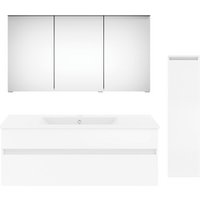 Get2You Badmöbel-Set »twenty one«, 4-teilig, Waschbecken BxHxT: 122 x 1,5 x 51 cm, montiert - weiss von Get2You