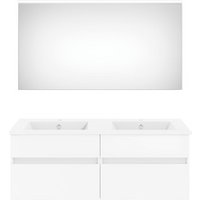 Get2You Badmöbel-Set »twenty one«, 4-teilig, Waschbecken BxHxT: 122 x 1,5 x 51 cm, montiert - weiss von Get2You