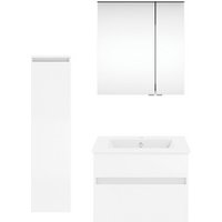 Get2You Badmöbel-Set »twenty one«, 4-teilig, Waschbecken BxHxT: 62 x 1,5 x 51 cm, montiert - weiss von Get2You