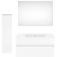 Get2You Badmöbel-Set »twenty one«, 4-teilig, Waschbecken BxHxT: 92 x 1,5 x 51 cm, montiert - weiss von Get2You