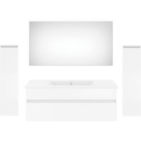 Get2You Badmöbel-Set »twenty one«, 5-teilig, Waschbecken BxHxT: 122 x 1,5 x 51 cm, montiert - weiss von Get2You