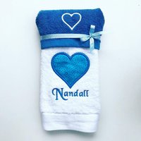 Besticktes Handtuch Set von GetKnittedHandmade