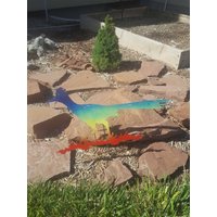 Regenbogen-Roadrunner-Wand Und Hof-Kunst von GetMetalArt