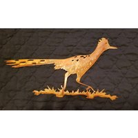 Rusty Roadrunner Wandkunst Südwestliche Rustikale Gartenkunst in Und Out Türen von GetMetalArt
