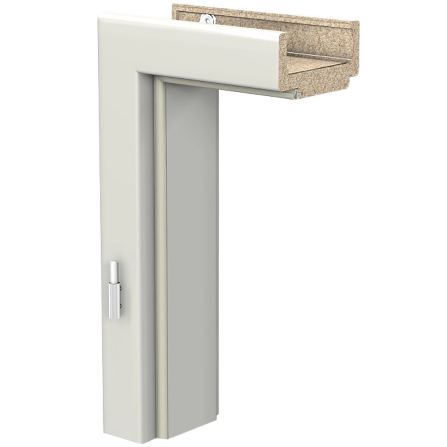 Türzarge CPL Arctic Weiß ähnl. RAL 9016 (GL222) 98,5 cm x 198,5 cm x 33 cm Li von GetaDoor