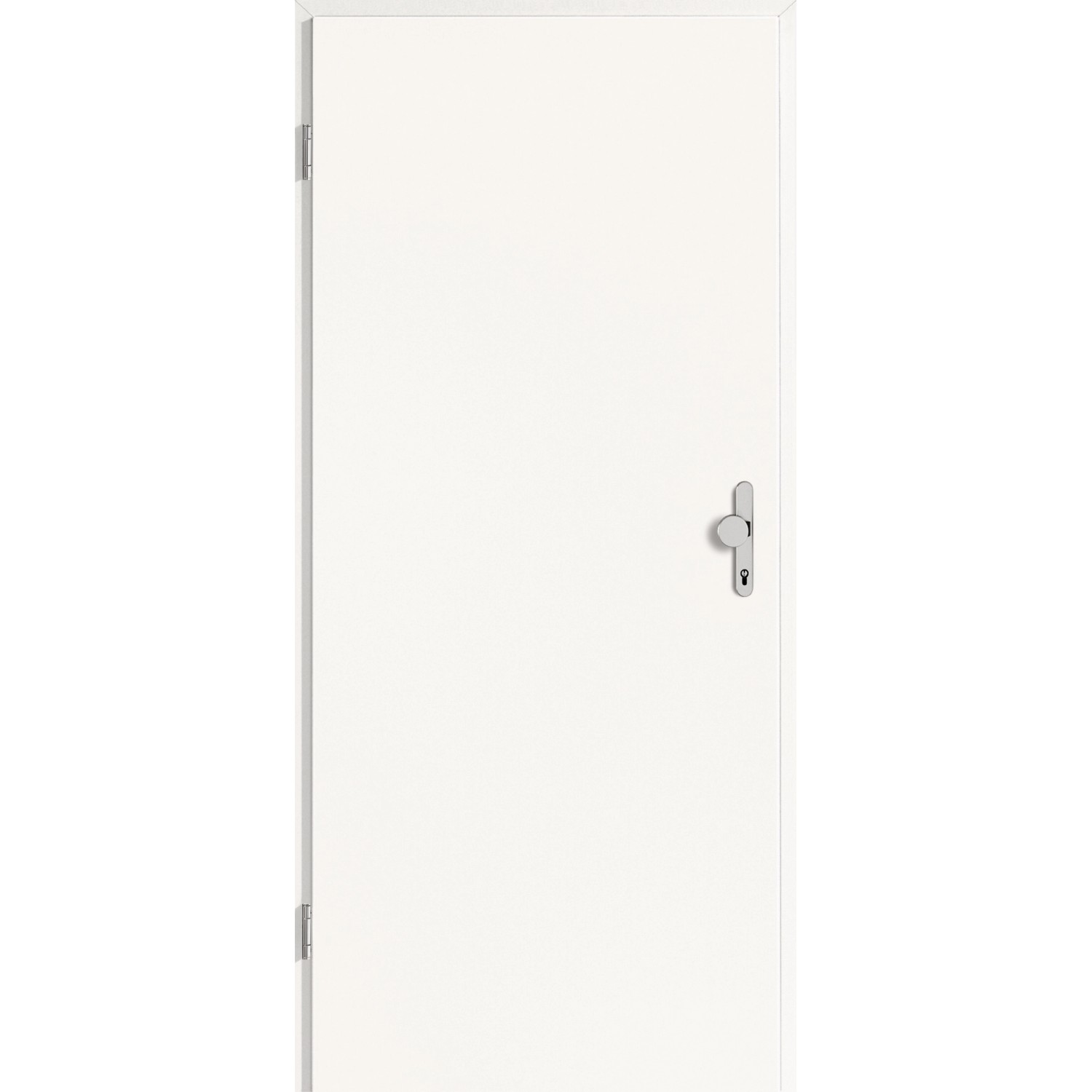 GetaDoor Wohnungseingangstür (GL223) CPL Weiß 98,5 x 198,5 cm Anschlag Links von GetaDoor