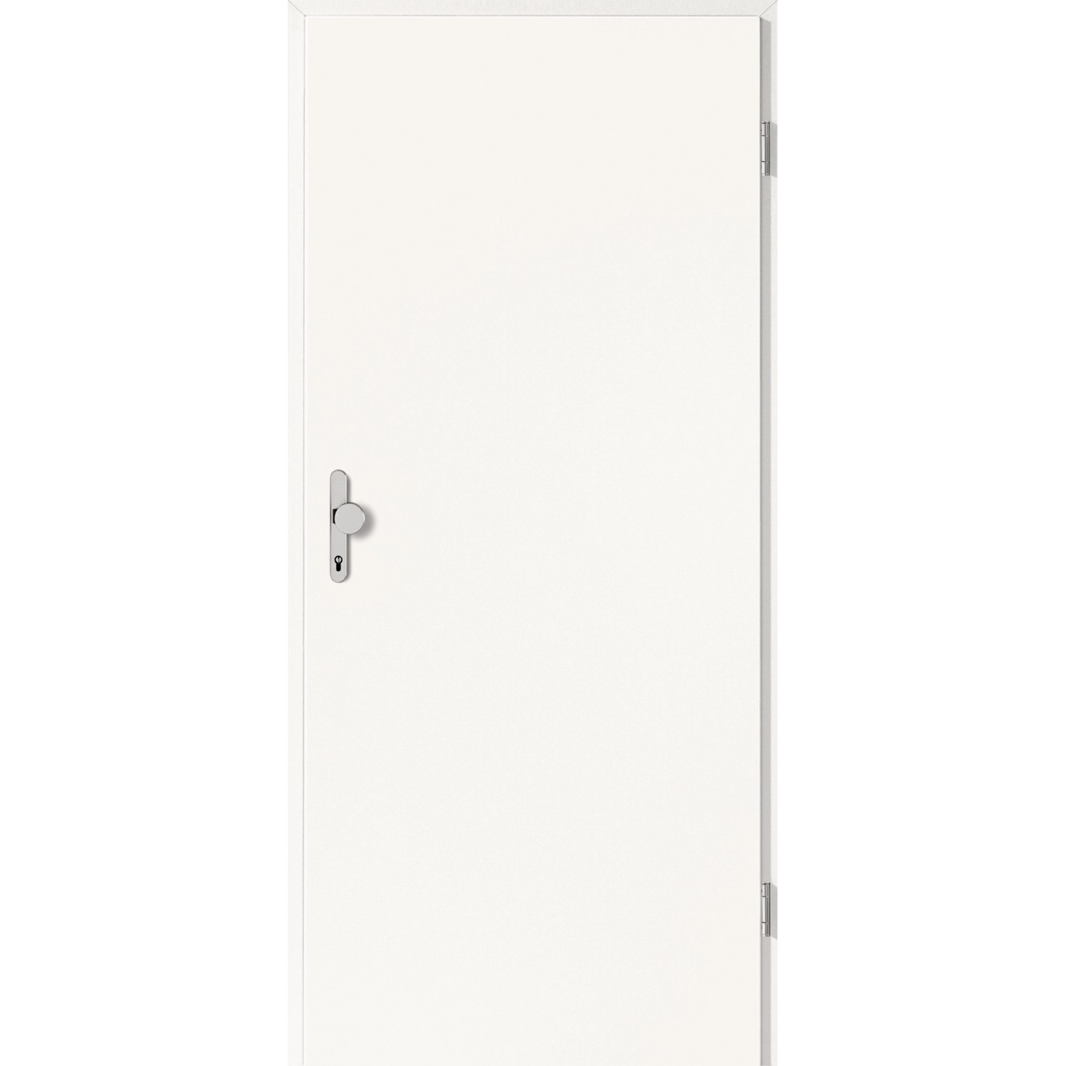 Wohnungseingangstür CPL Weiß ähnl. RAL 9010 (GL223) 86,0 cm x 198,5 cm Re von GetaDoor