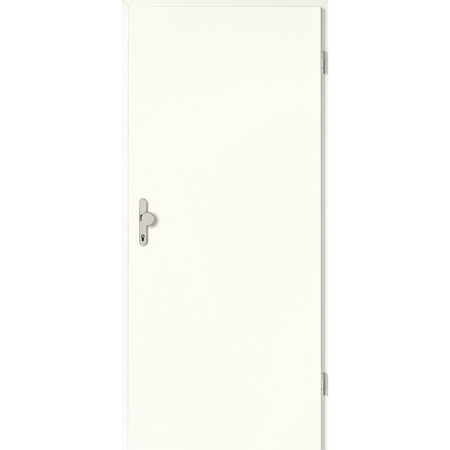 Wohnungseingangstür Klimaklasse 3 CPL Weiß ähnl. RAL9016 (GL222) 86,0x198,5 cm R von GetaDoor