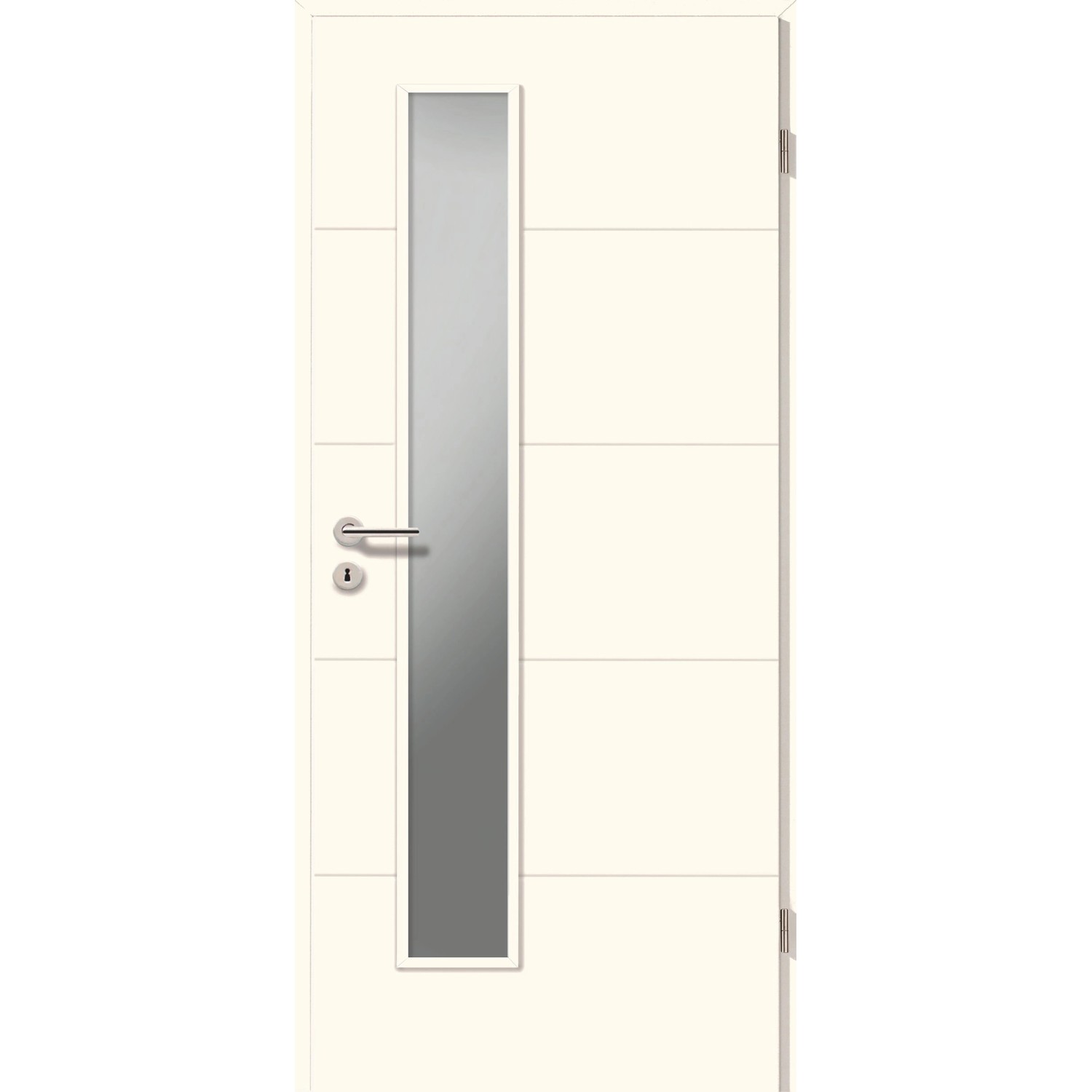Zimmertür Catro Line ähnl. RAL 9010 LA1-D Satiniert 198,5 x 61 cm R Zimmertür Catro Line ähnl. RAL 9010 LA1-D Satiniert 198,5 x 61 cm R von GetaDoor