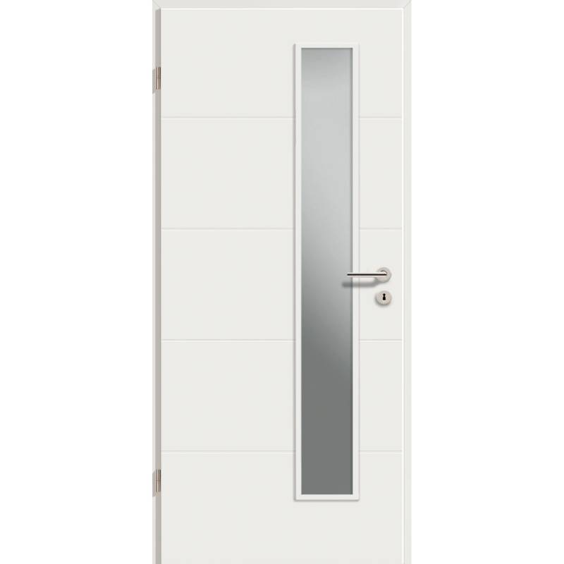 Zimmertür Catro Line mit Verglasung Satiniert 198,5 x 98,5 cm DIN Links von GetaDoor