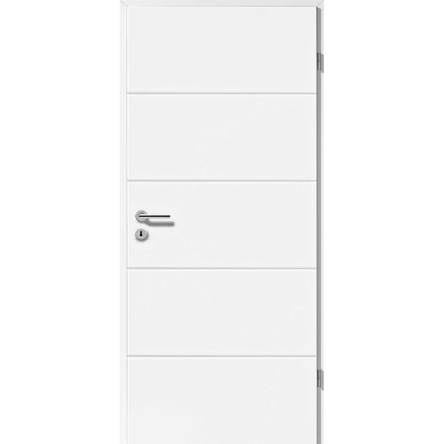 Zimmertür Straight Line 5505 ähnl. RAL 9010 (GA24) 86 cm x 198,5 cm Rechts von GetaDoor
