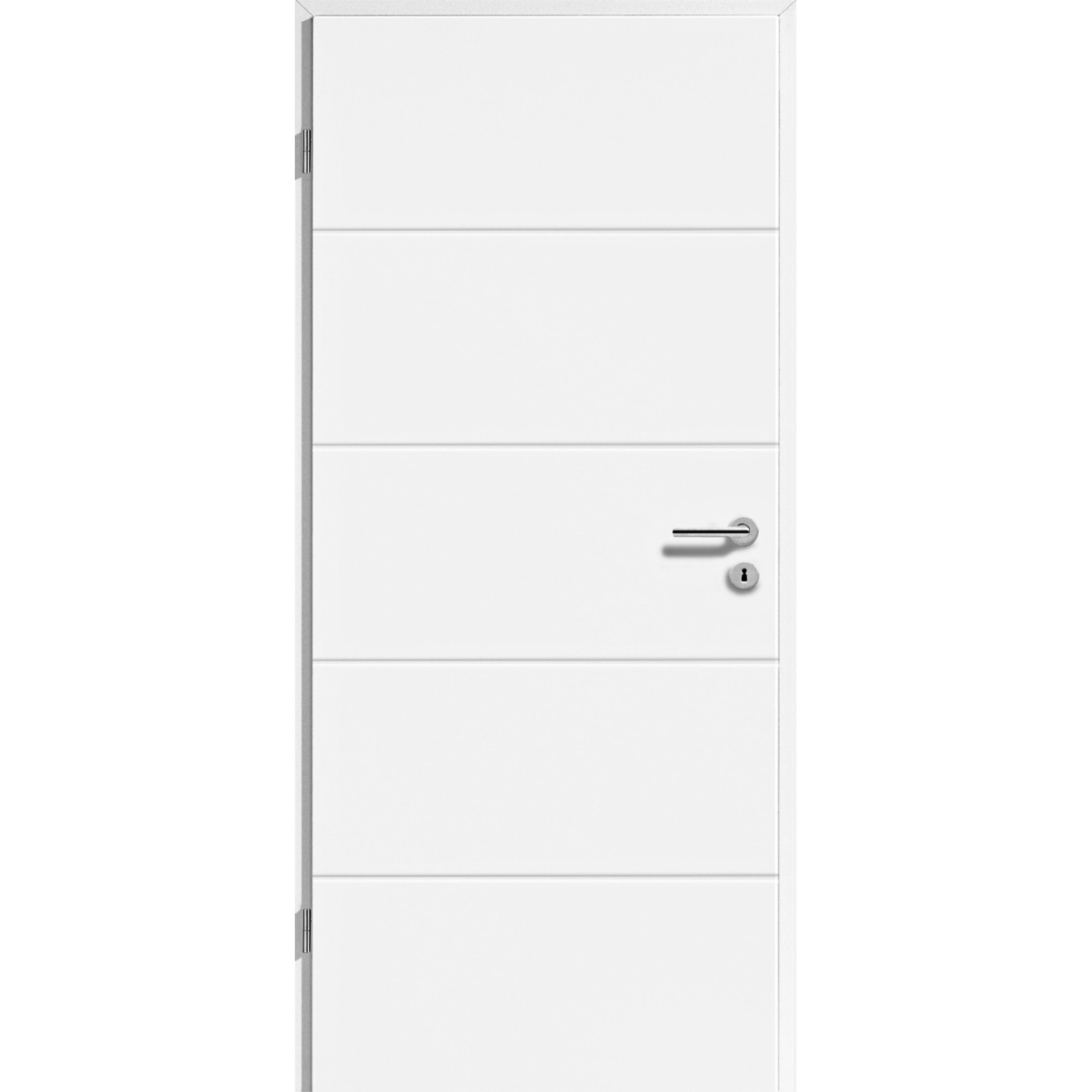 Zimmertür (5505) Straight Line Weiß Wabenkern 61 cm x 198,5 cm Anschlag Links von GetaDoor