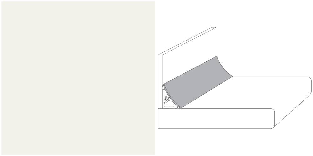 Getalit Wandanschlußsystem Plus 300 cm, 20 x 30 mm, uni weiß Getalit Wandanschlußsystem Plus 300 cm, 20 x 30 mm, uni weiß von GetaLit