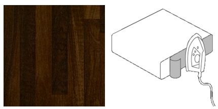 Getalit Umleimer Butcherblock-Optik Noce 65 cm mit Schmelzkleber von GetaLit