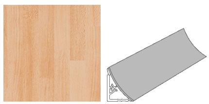 Getalit Wandanschlußsystem Plus 59 cm, 20 x 30 mm, Buche von GetaLit