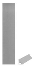 Getalit Wandanschlußsystem Plus 59 cm, 27 x 30 mm, metallic von GetaLit
