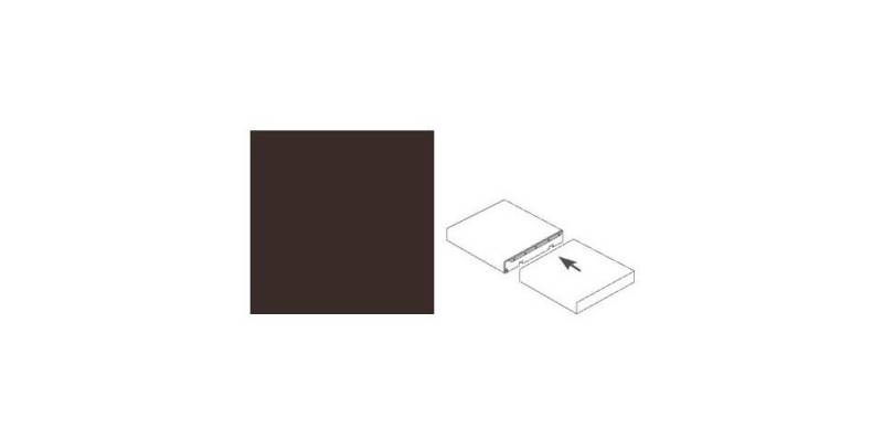 GetaLit Abschlussleiste Getalit Pilzprofil 60 cm, 12 x 40 mm, brüniert, Aluminium von GetaLit