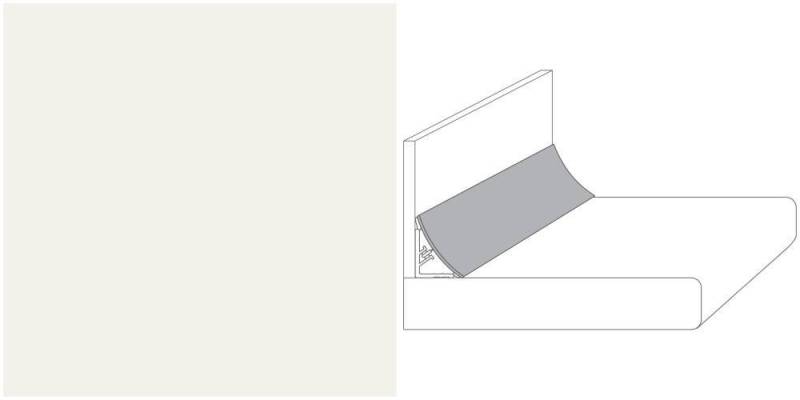 GetaLit Abschlussleiste Getalit Wandanschlußsystem Plus 59 cm, 20 x 30 mm, PVC von GetaLit