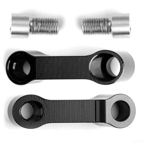 10 mm Motorrad-Spiegel-Halterung, Verlängerung, CNC-Aluminium, Adapterschrauben, 2 Stück 10 mm Motorrad-Spiegel-Halterung, Verlängerung, CNC-Aluminium, Adapterschrauben, 2 Stück von Getdoublerich