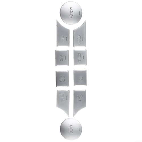 10-teiliges Set Mittelkonsole Klimaanlage Tastenabdeckung Verkleidung für Benz C-Klasse W204 CLS C218 GL X164 GLK X204 ML W166 Chrom ABS Material von Getdoublerich