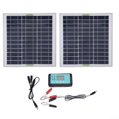 200 W 12 V Dual-Panel-Solar-Kit mit 10 A Solarladeregler, Solarkabel für Auto, Wohnmobil, Boot, 2 Stück 200 W 12 V Dual-Panel-Solar-Kit mit 10 A Solarladeregler, Solarkabel für Auto, Wohnmobil, Boot, 2 Stück von Getdoublerich