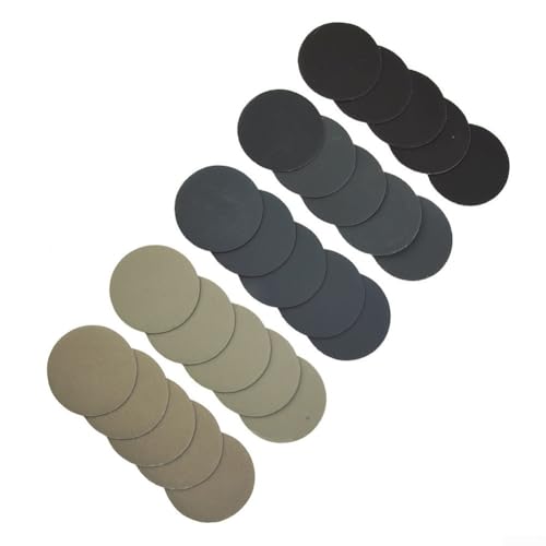25 Stück Premium-Schleifscheiben, 5,1 cm Durchmesser, Nass-/Trockenverwendung mit Körnung von 1000 bis 5000 (5,1 cm) von Getdoublerich
